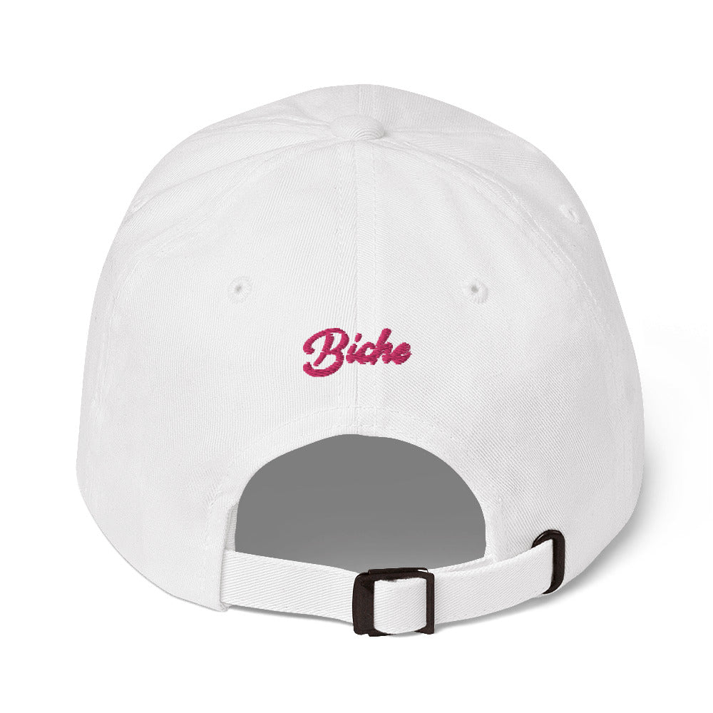 Casquette femme biche noir portée en situation CHT'M Boutique