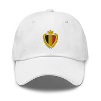 Casquette baseball belgique noir détail de la broderie CHT'M Boutique