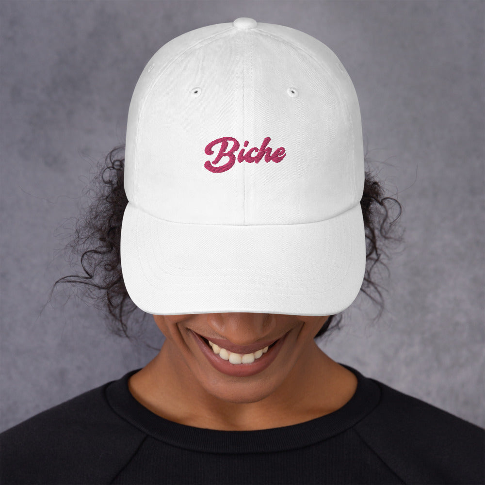 Casquette femme biche noir vue de profil CHT'M Boutique