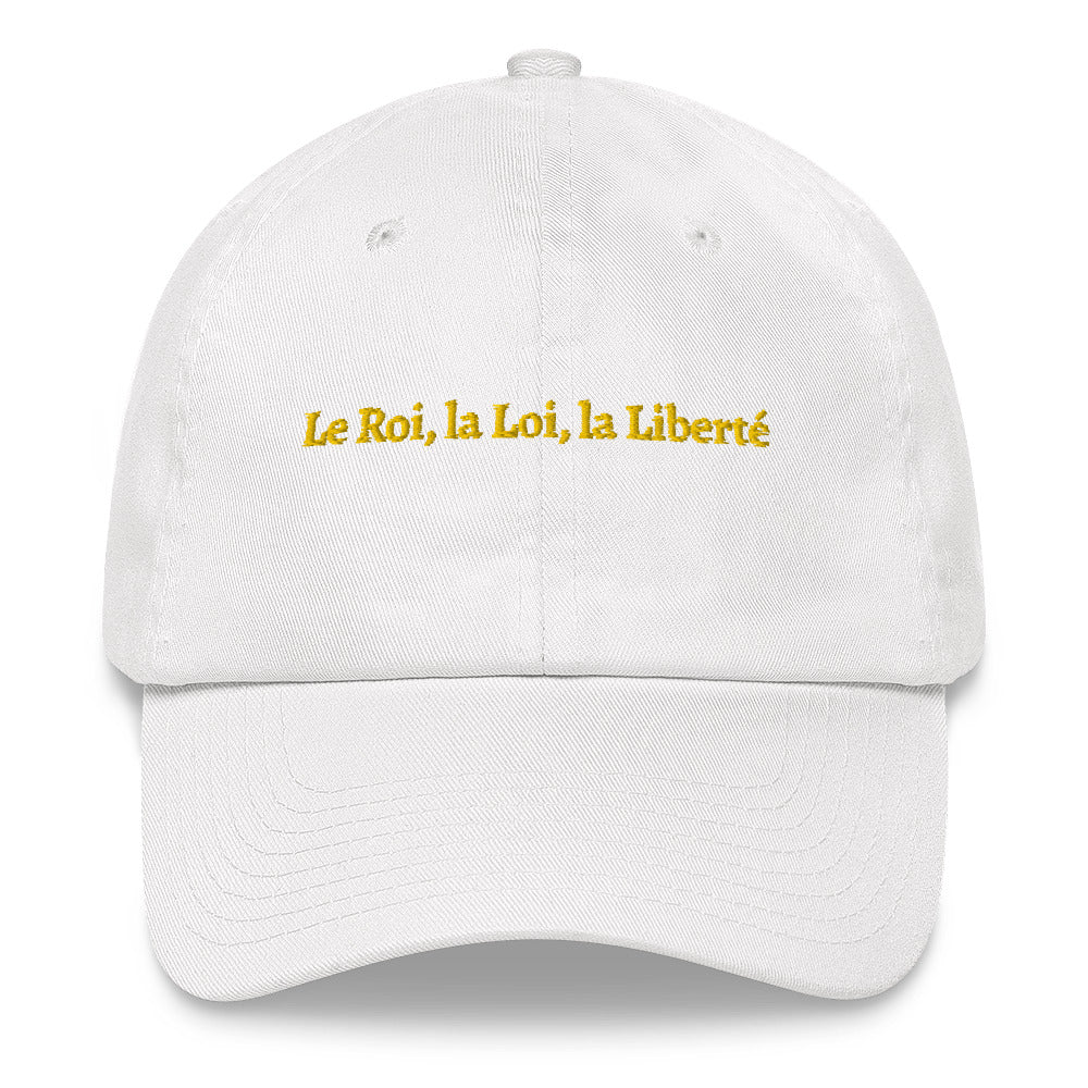 Casquette Belge style  Baseball - Le Roi la Loi la Liberté