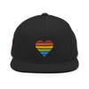 Casquette Snapback - COEUR ARC EN CIEL