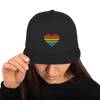 Casquette Snapback - COEUR ARC EN CIEL