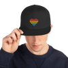Casquette Snapback - COEUR ARC EN CIEL