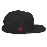 Casquette Snapback - COEUR ARC EN CIEL