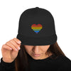 Casquette Snapback - COEUR ARC EN CIEL