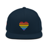 Casquette Snapback - COEUR ARC EN CIEL