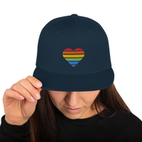 Casquette Snapback - COEUR ARC EN CIEL