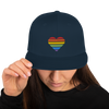 Casquette Snapback - COEUR ARC EN CIEL