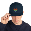 Casquette Snapback - COEUR ARC EN CIEL