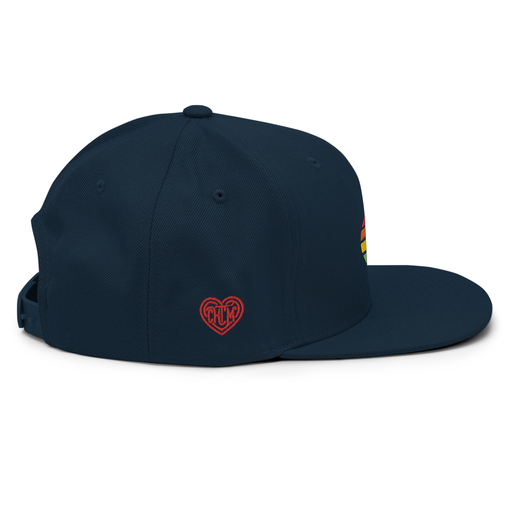 Casquette Snapback - COEUR ARC EN CIEL
