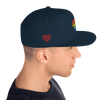 Casquette Snapback - COEUR ARC EN CIEL