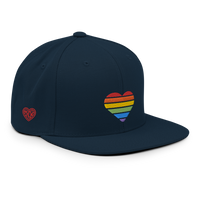 Casquette Snapback - COEUR ARC EN CIEL