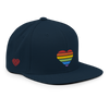 Casquette Snapback - COEUR ARC EN CIEL