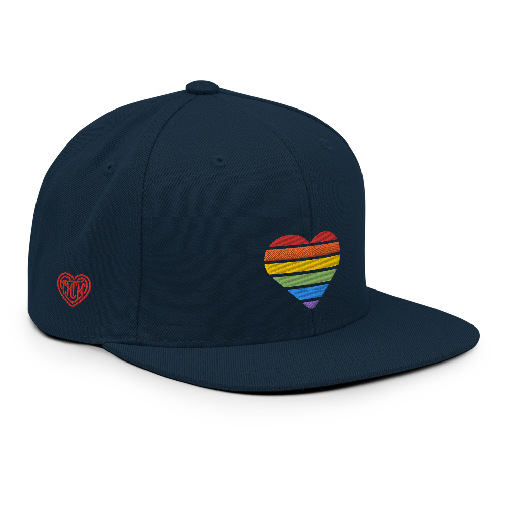 Casquette Snapback - COEUR ARC EN CIEL