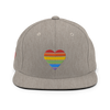 Casquette Snapback - COEUR ARC EN CIEL