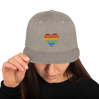 Casquette Snapback - COEUR ARC EN CIEL