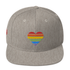 Casquette Snapback - COEUR ARC EN CIEL