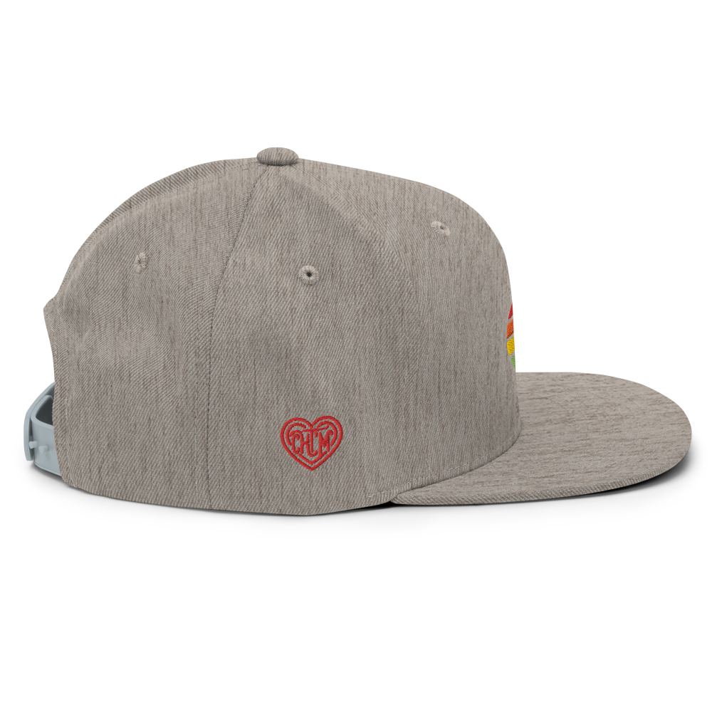 Casquette Snapback - COEUR ARC EN CIEL