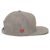 Casquette Snapback - COEUR ARC EN CIEL