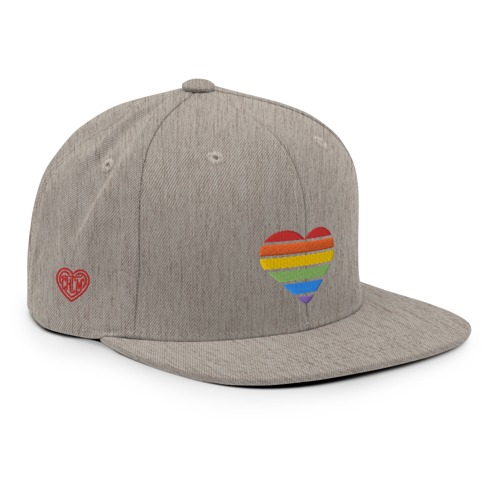 casquette coeur arc en ciel 