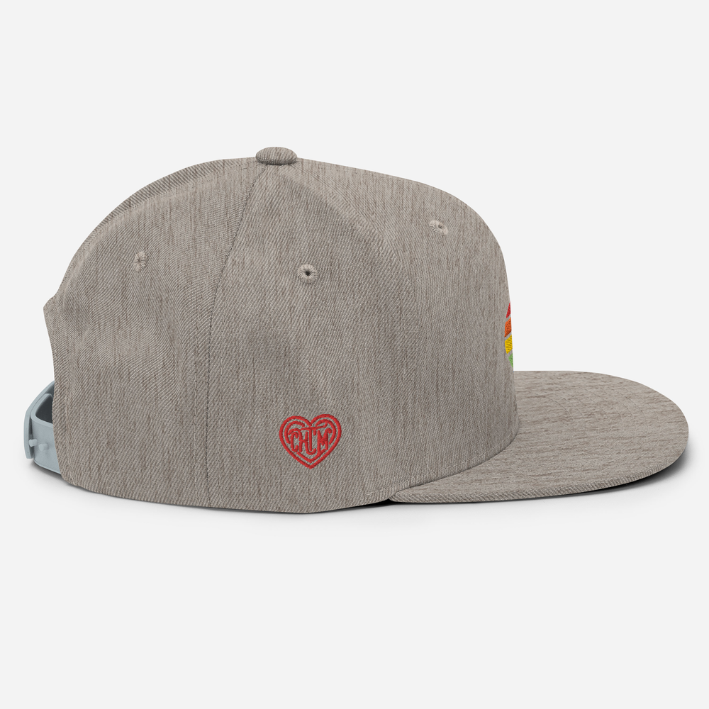 Casquette Snapback - COEUR ARC EN CIEL