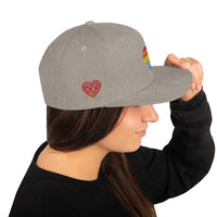 Casquette Snapback - COEUR ARC EN CIEL