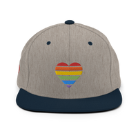 Casquette Snapback - COEUR ARC EN CIEL