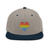 Casquette Snapback - COEUR ARC EN CIEL