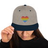 Casquette Snapback - COEUR ARC EN CIEL