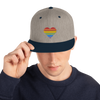 Casquette Snapback - COEUR ARC EN CIEL