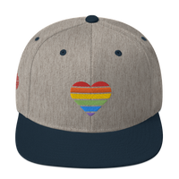 Casquette Snapback - COEUR ARC EN CIEL