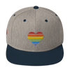 Casquette Snapback - COEUR ARC EN CIEL