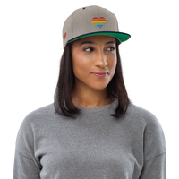Casquette Snapback - COEUR ARC EN CIEL