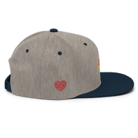 Casquette Snapback - COEUR ARC EN CIEL