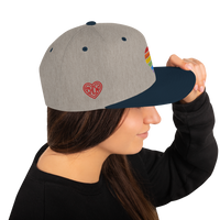 Casquette Snapback - COEUR ARC EN CIEL