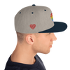 Casquette Snapback - COEUR ARC EN CIEL