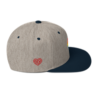 Casquette Snapback - COEUR ARC EN CIEL