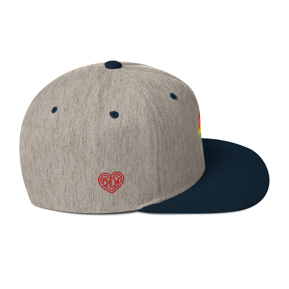 Casquette Snapback - COEUR ARC EN CIEL