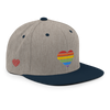 Casquette Snapback - COEUR ARC EN CIEL