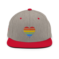 Casquette Snapback - COEUR ARC EN CIEL