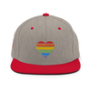 Casquette Snapback - COEUR ARC EN CIEL