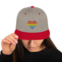Casquette Snapback - COEUR ARC EN CIEL