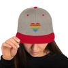 Casquette Snapback - COEUR ARC EN CIEL