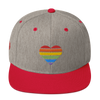 Casquette Snapback - COEUR ARC EN CIEL