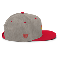 Casquette Snapback - COEUR ARC EN CIEL