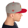 Casquette Snapback - COEUR ARC EN CIEL