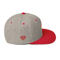 Casquette Snapback - COEUR ARC EN CIEL