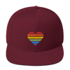 Casquette Snapback - COEUR ARC EN CIEL