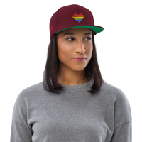 Casquette Snapback - COEUR ARC EN CIEL