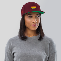 Casquette Snapback - COEUR ARC EN CIEL